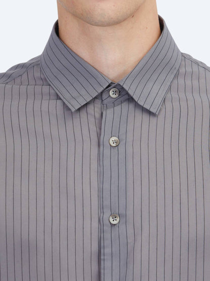 Hartkohle Gestreiftes Oversize Hemd