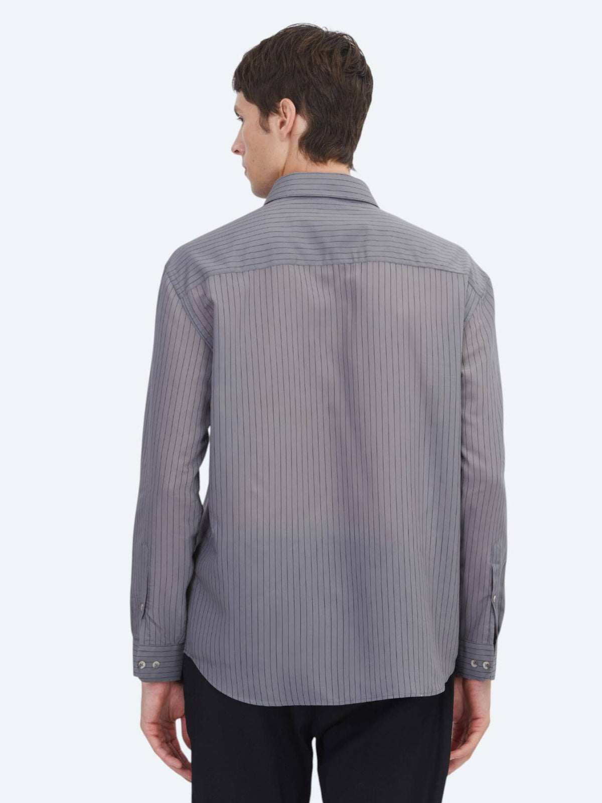 Hartkohle Gestreiftes Oversize Hemd