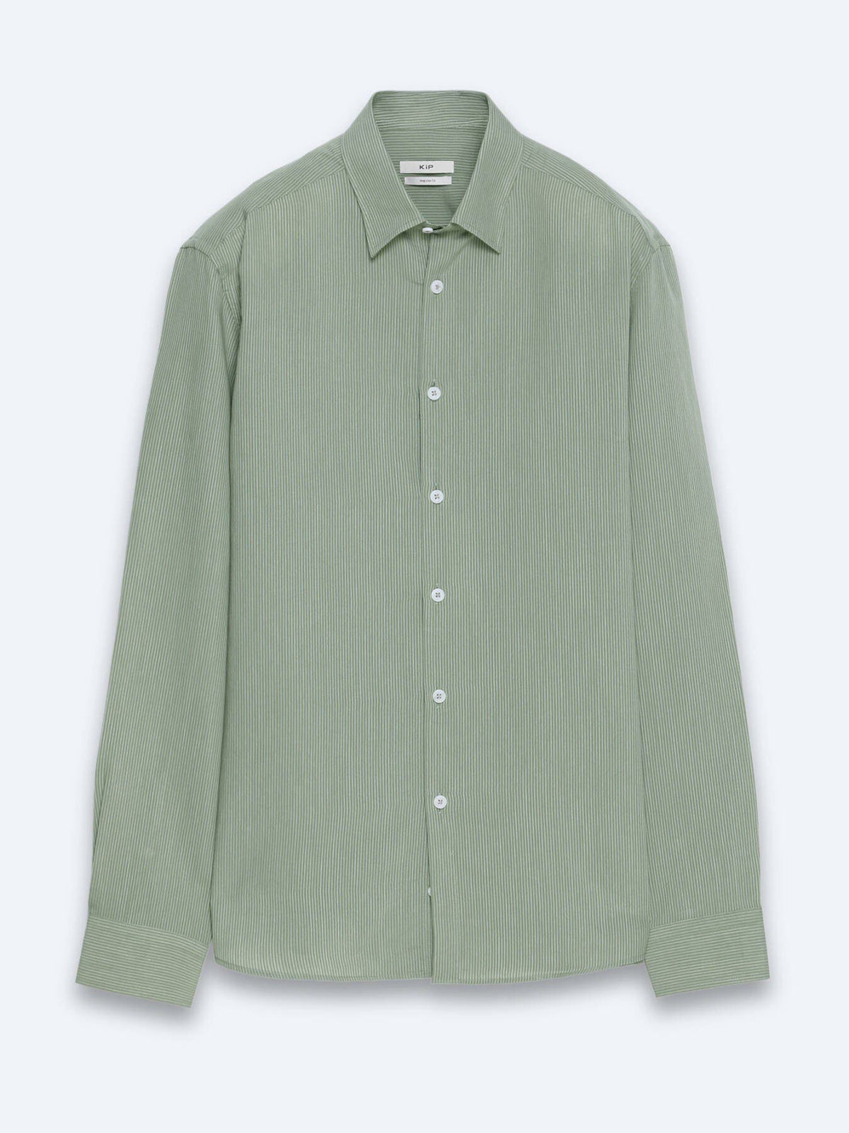 Grünes gestreiftes Casual Hemd