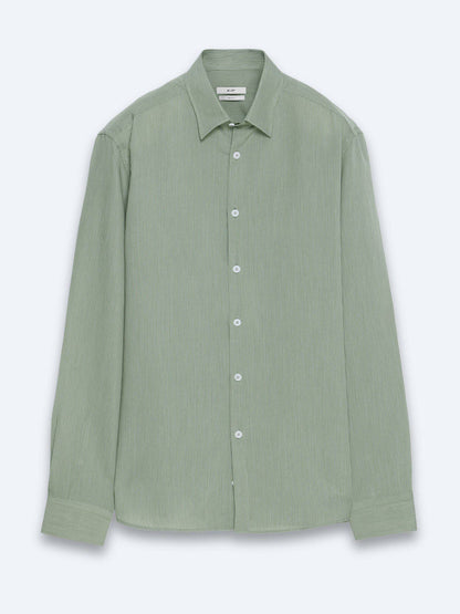 Grünes gestreiftes Casual Hemd