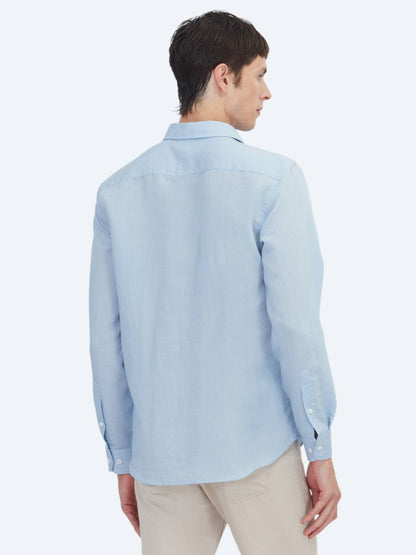Blau Gestreiftes Casual Hemd Regular Fit