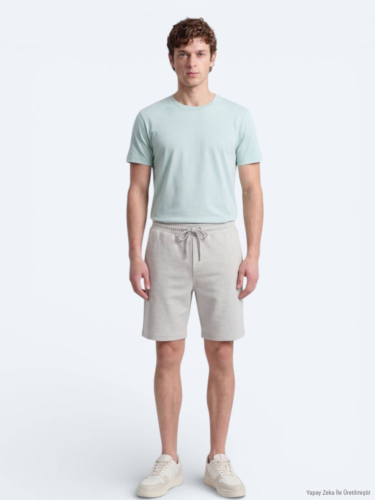 Grüne Strick Bermuda Regular Fit