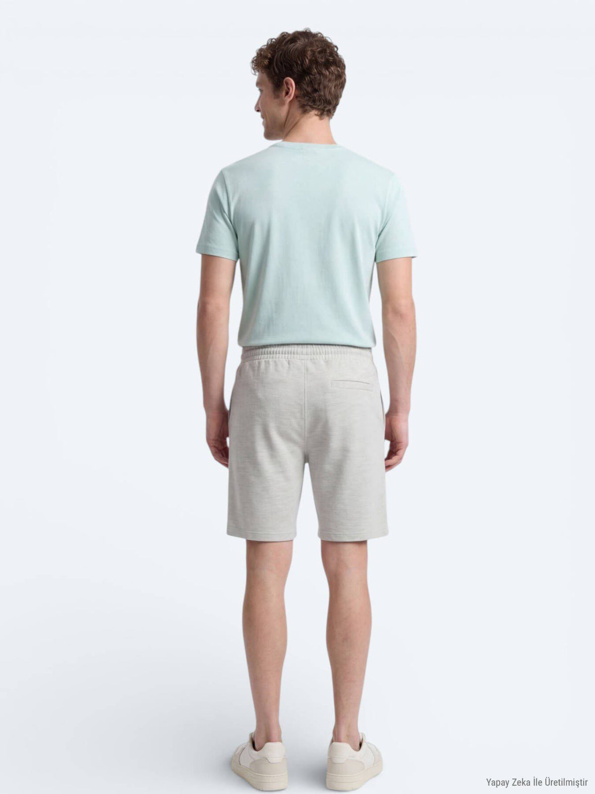 Grüne Strick Bermuda Regular Fit