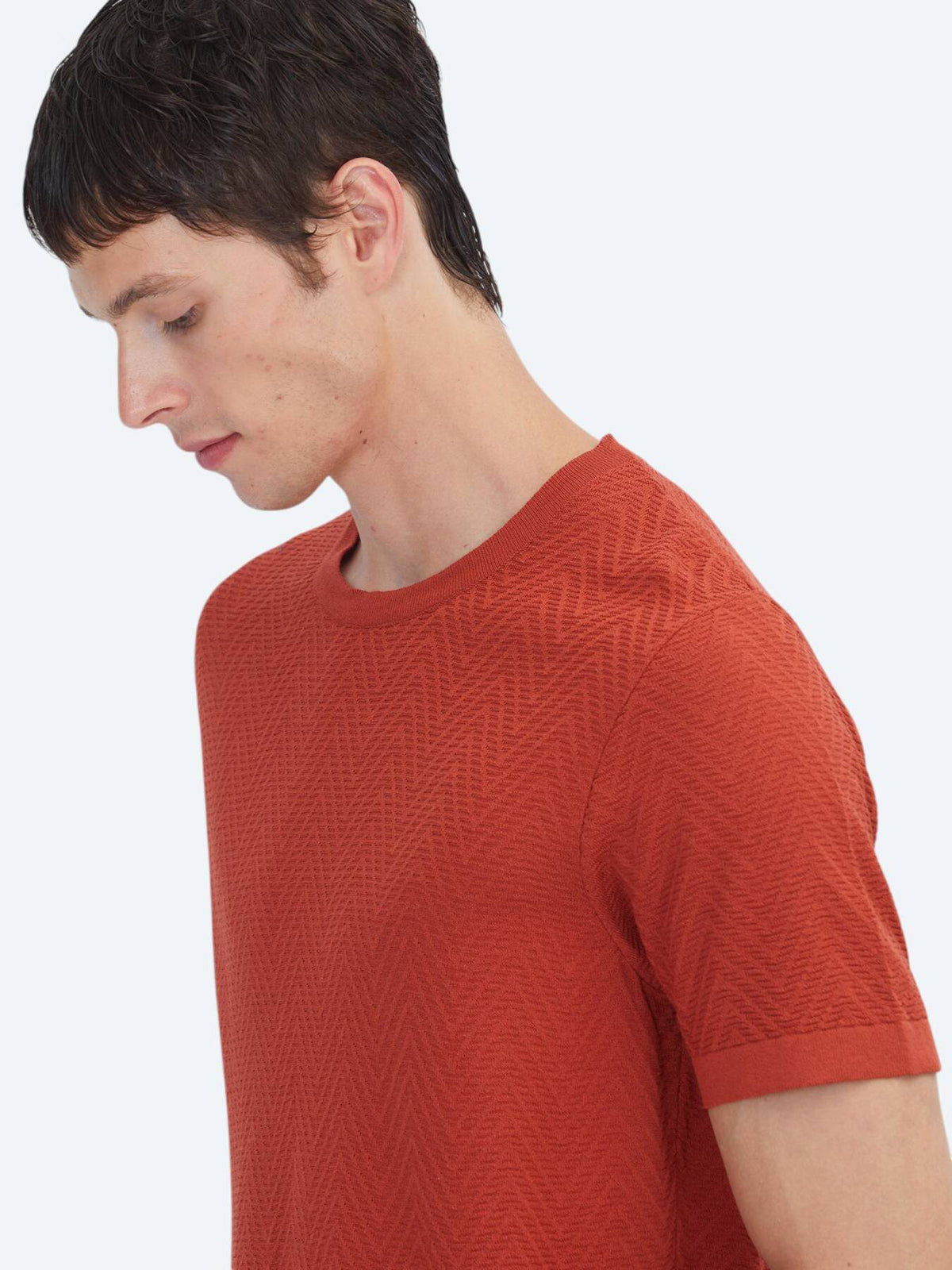 Rote Strickmode