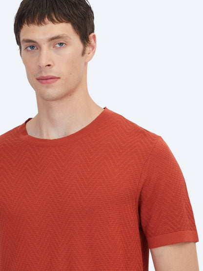 Rote Strickmode