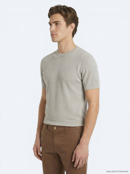 Beige Strickmode