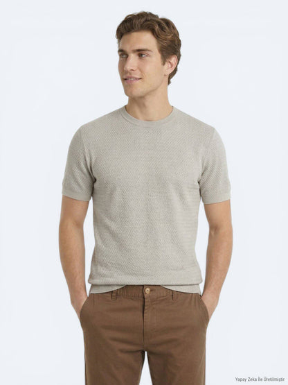 Beige Strickmode