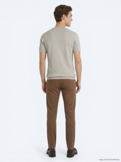 Beige Strickmode