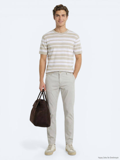 Beige Strickmode