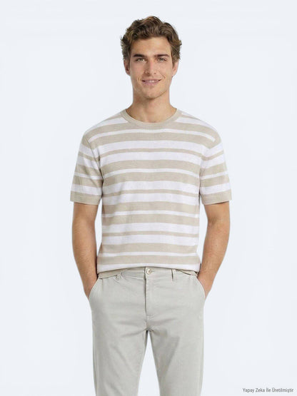 Beige Strickmode