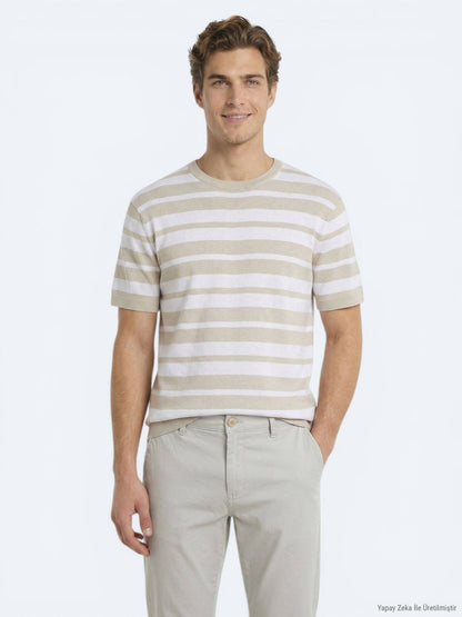 Beige Strickmode