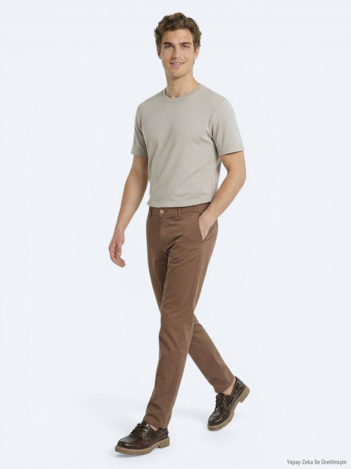 Graues Unifarben T-Shirt