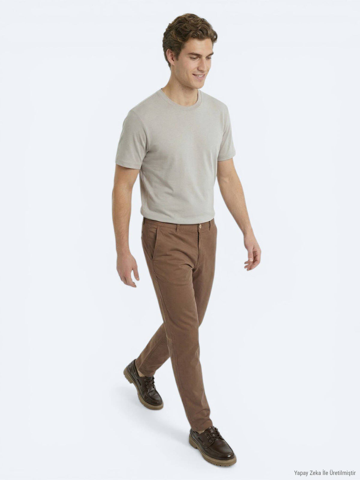 Graues Unifarben T-Shirt