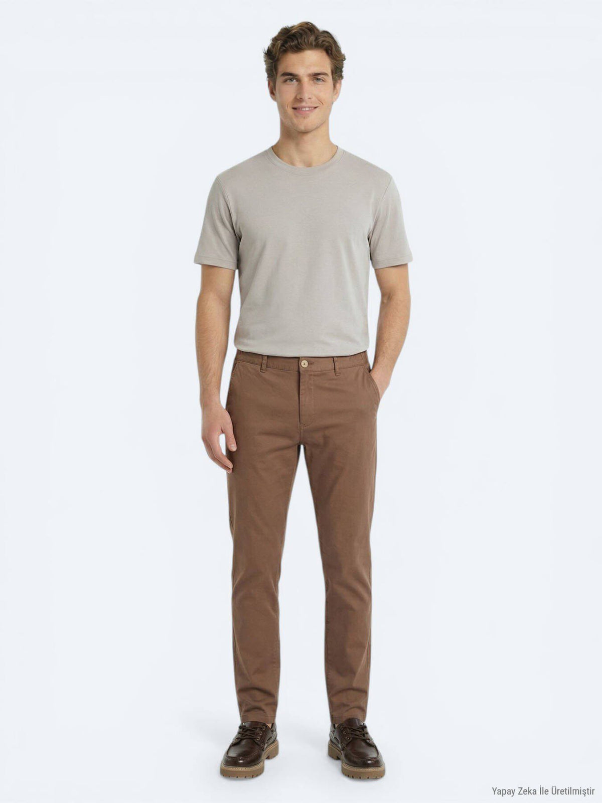 Graues Unifarben T-Shirt