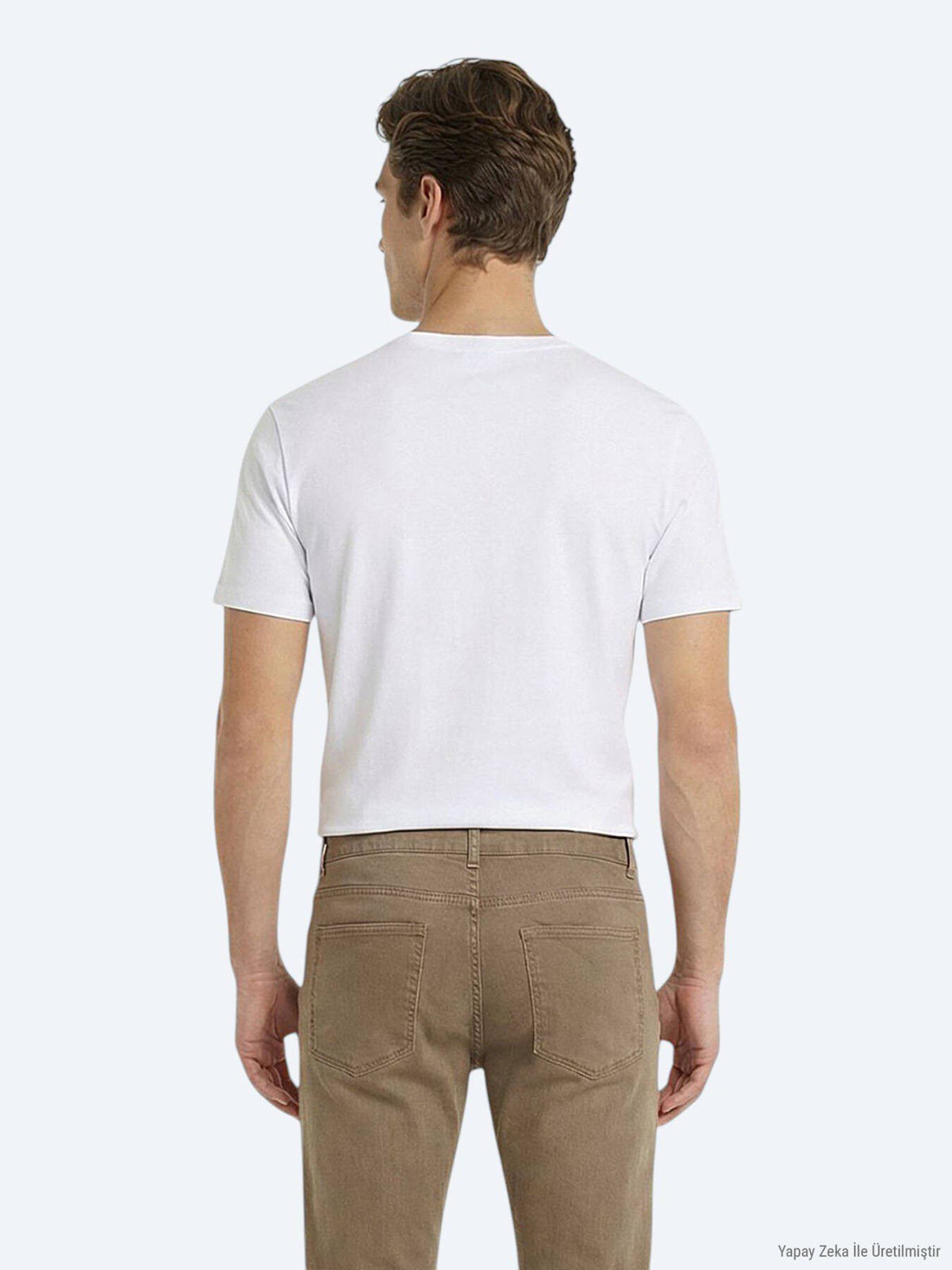 5er-Pack einfarbige T-Shirts aus 100 % Baumwolle