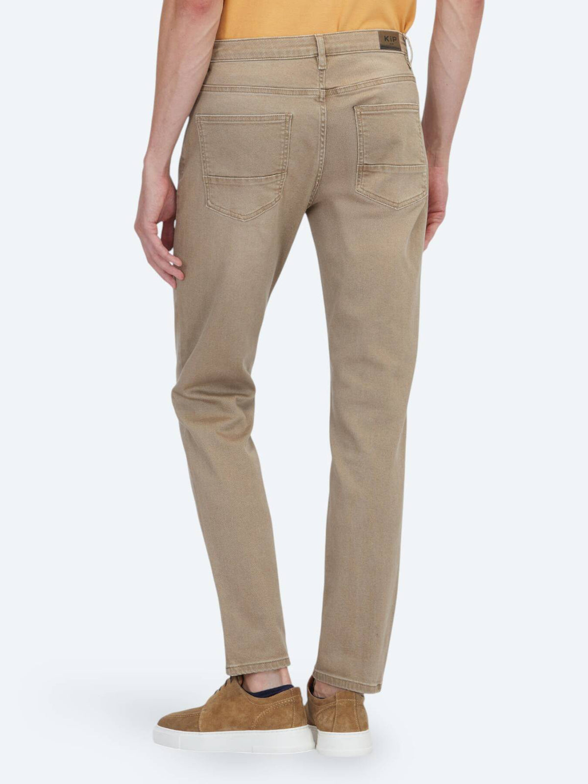 Buff Slim Fit Denim Baumwollhose