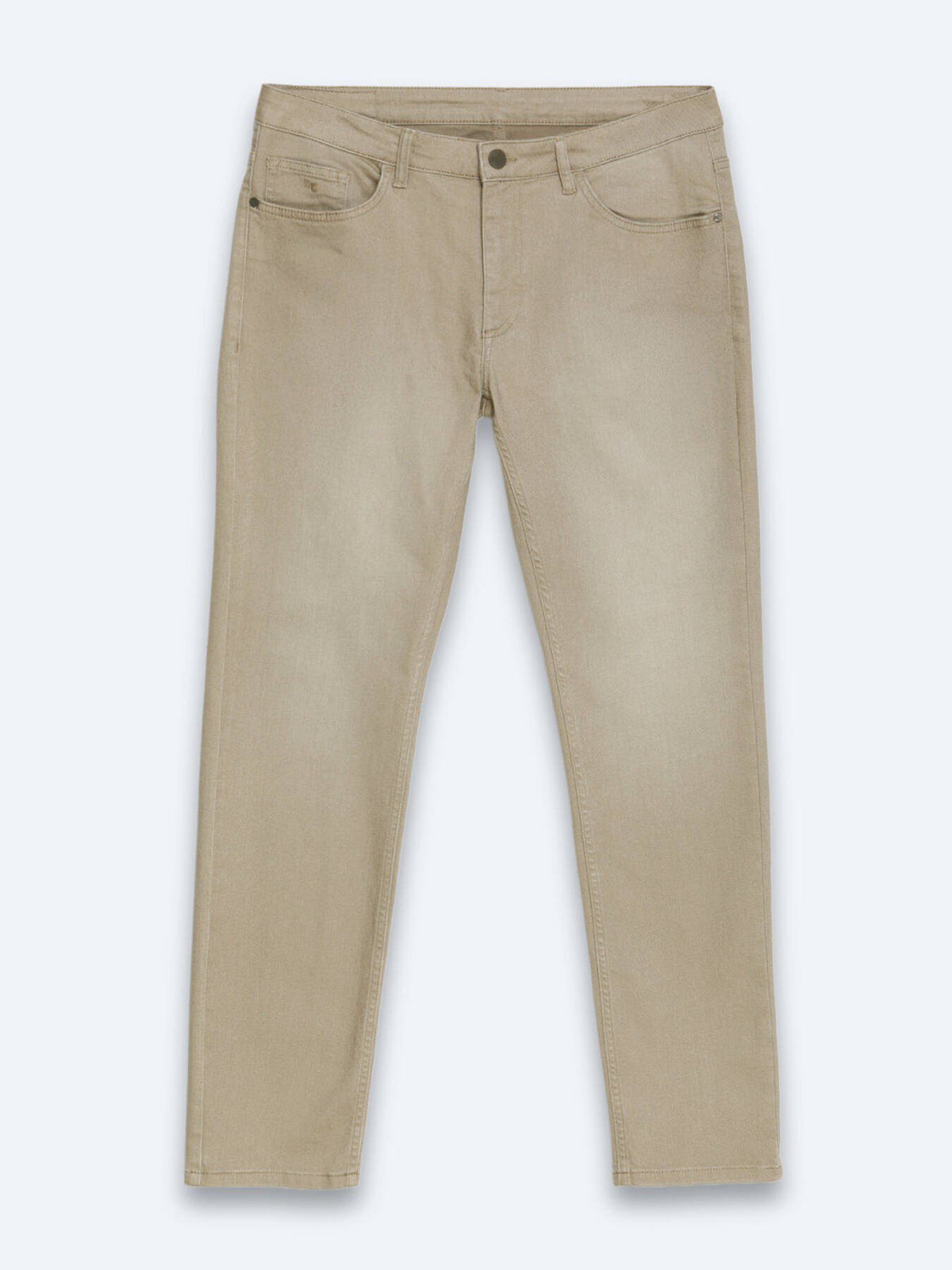 Buff Slim Fit Denim Baumwollhose