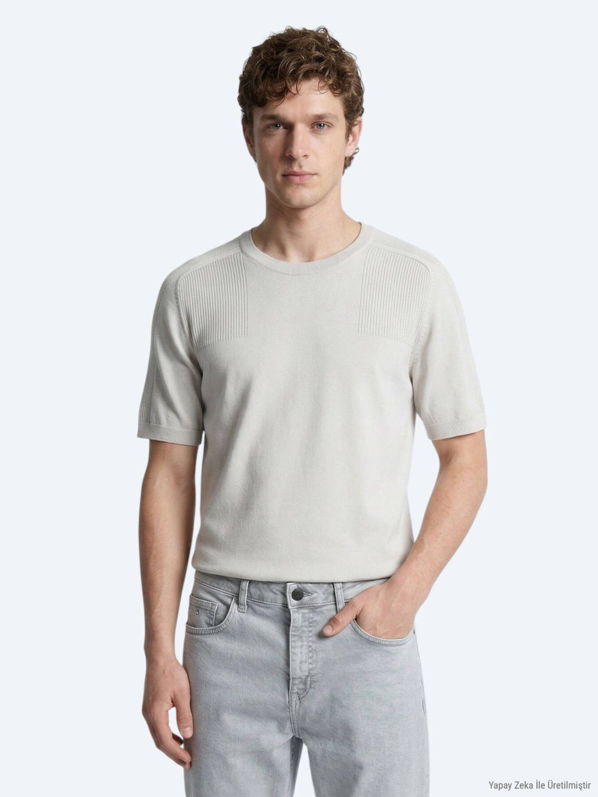 Helles Beige Strickwaren