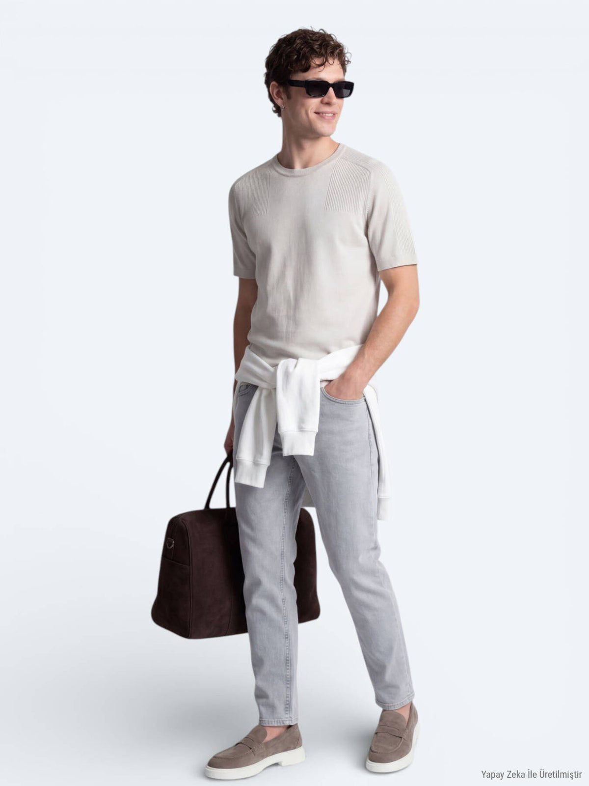 Helles Beige Strickwaren