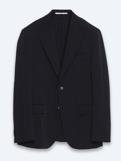 Schwarzer gestreifter Anzug modern fit