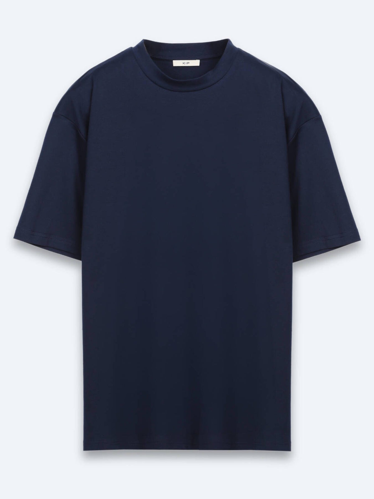 Marineblaues schlichtes 100% Baumwoll-T-Shirt