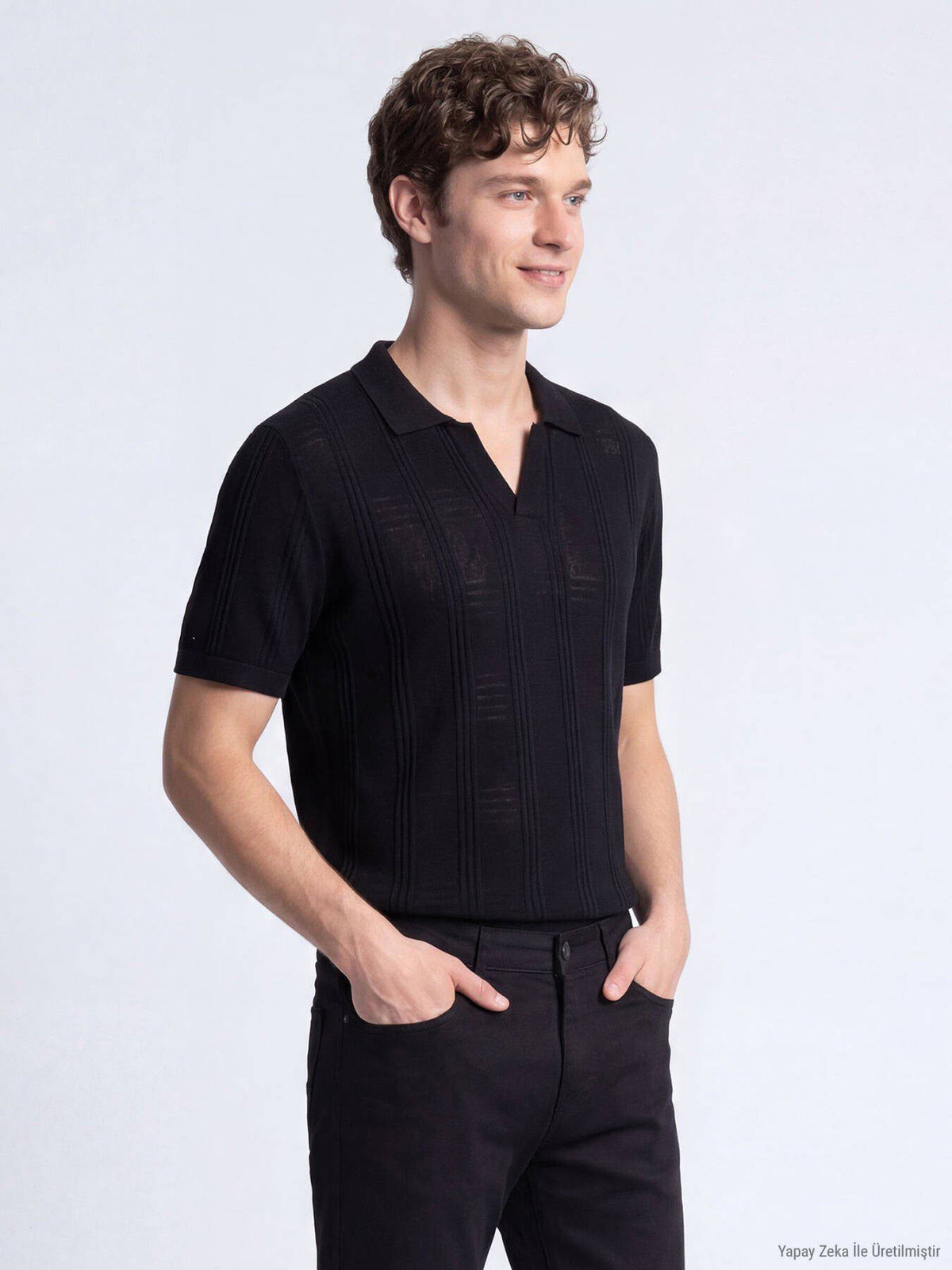 Schwarze Strickmode