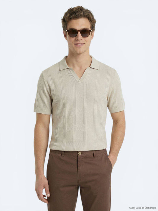 Beige Strickmode