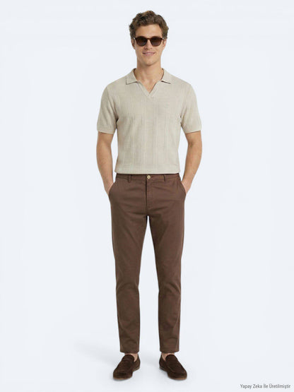 Beige Strickmode