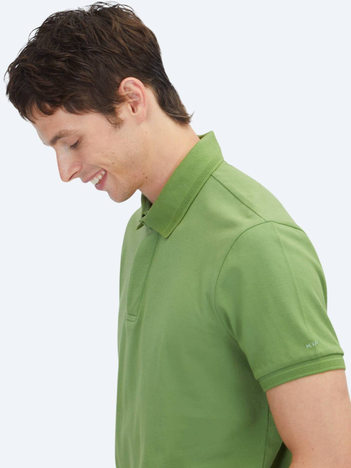 Grünes Unifarbenes 100% Baumwoll-T-Shirt