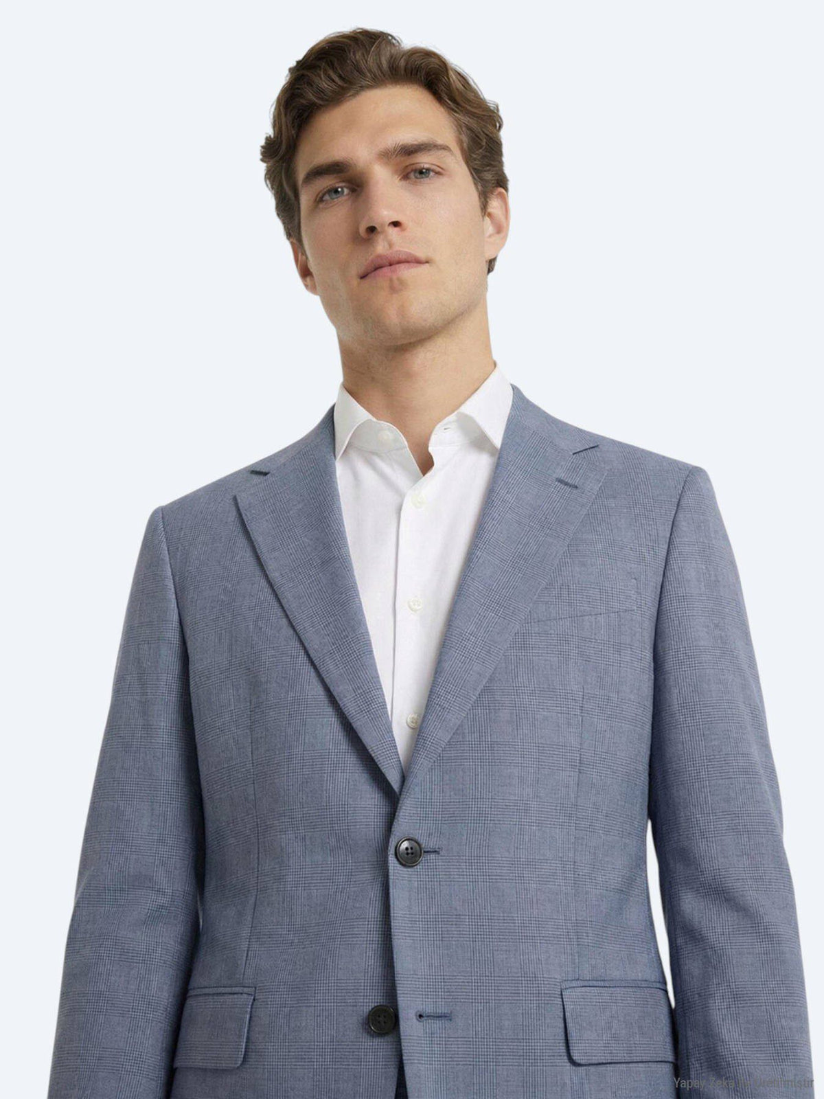 Blauer Modern Fit Anzug
