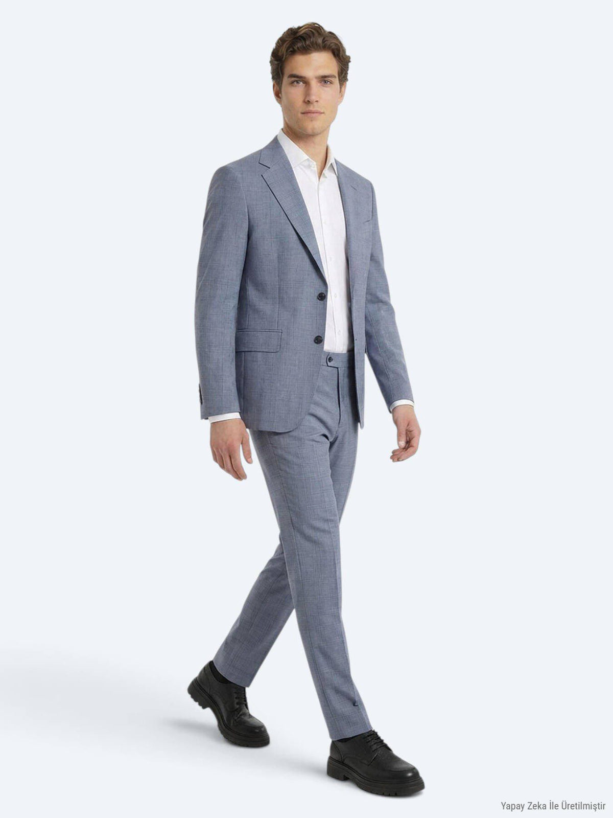 Blauer Modern Fit Anzug
