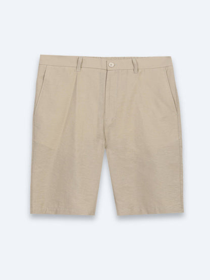 Karamell Jogging Bermuda aus Baumwolle