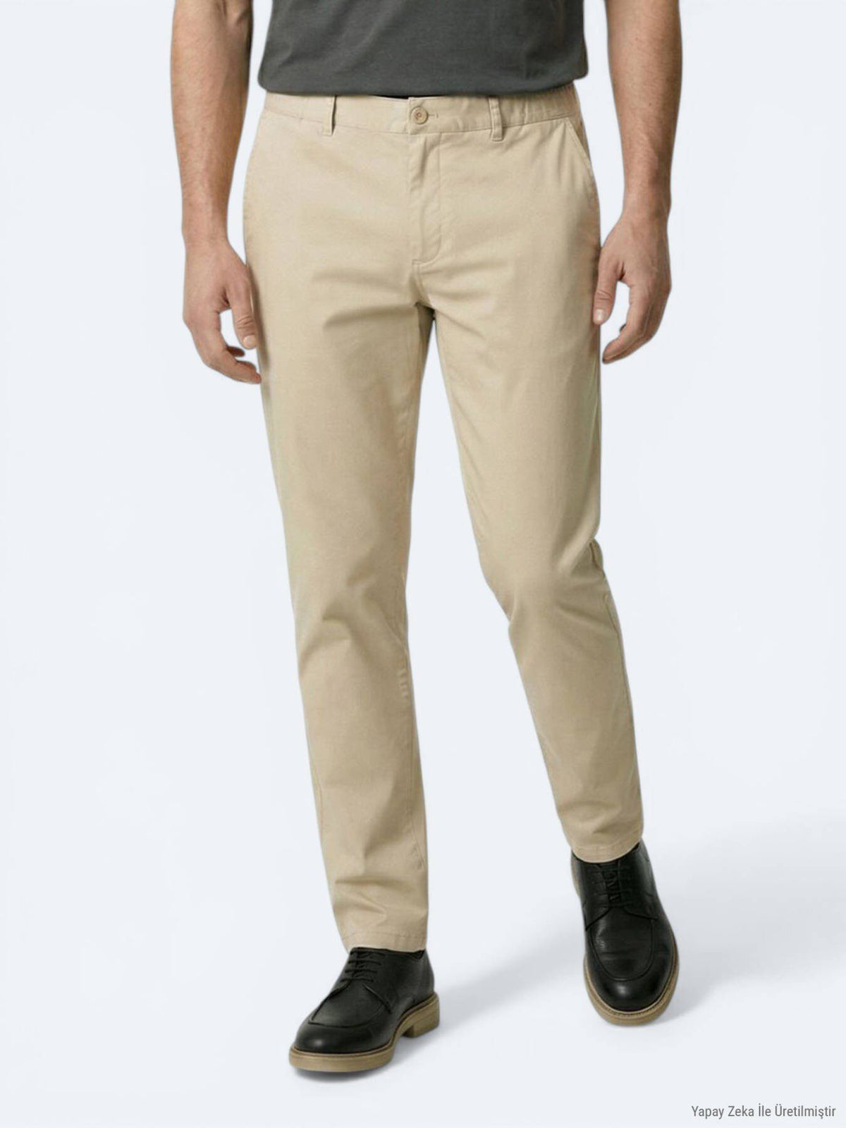 Ölgrüne Velours Jogginghose aus Baumwolle