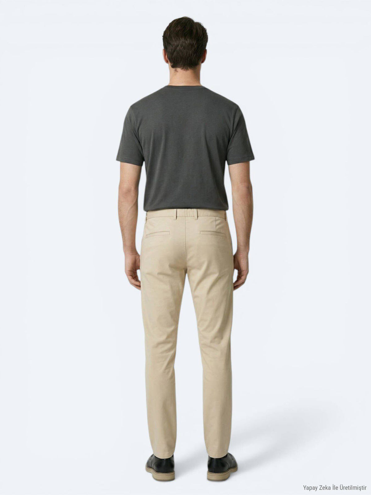 Ölgrüne Velours Jogginghose aus Baumwolle