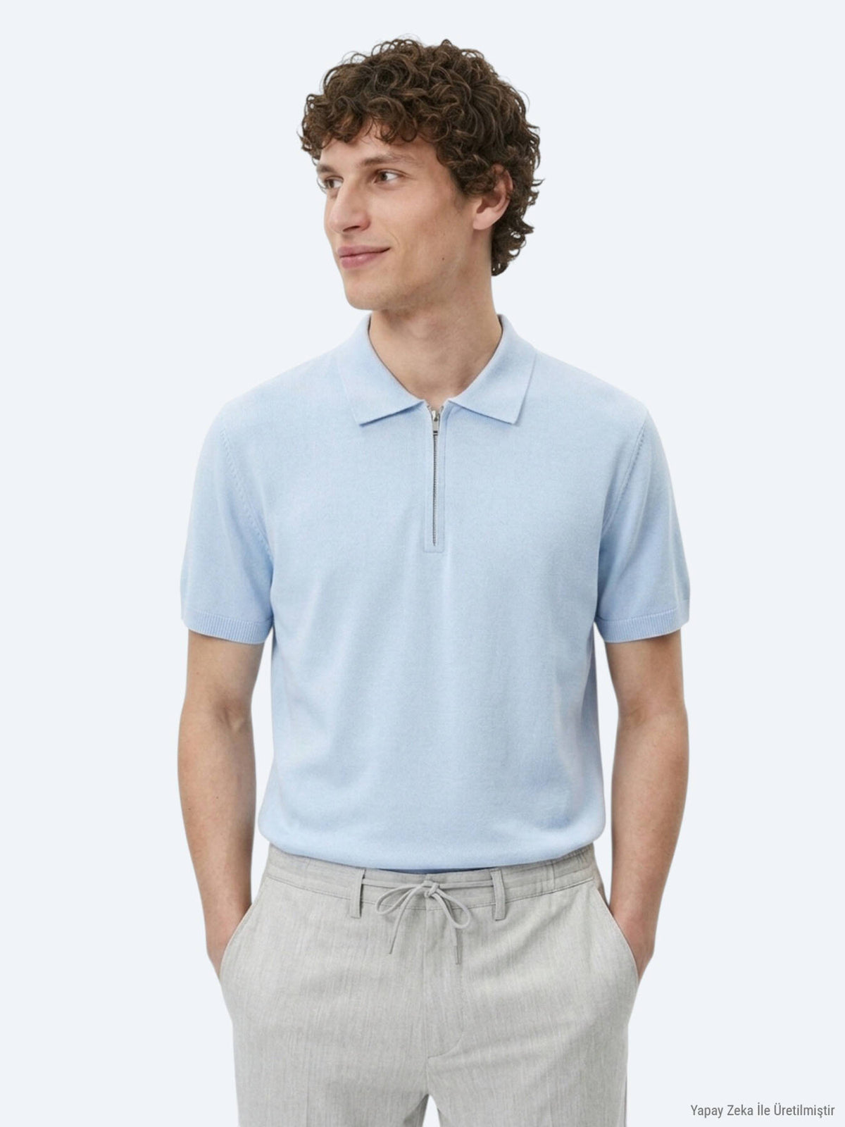 Helles Blau Strickmode