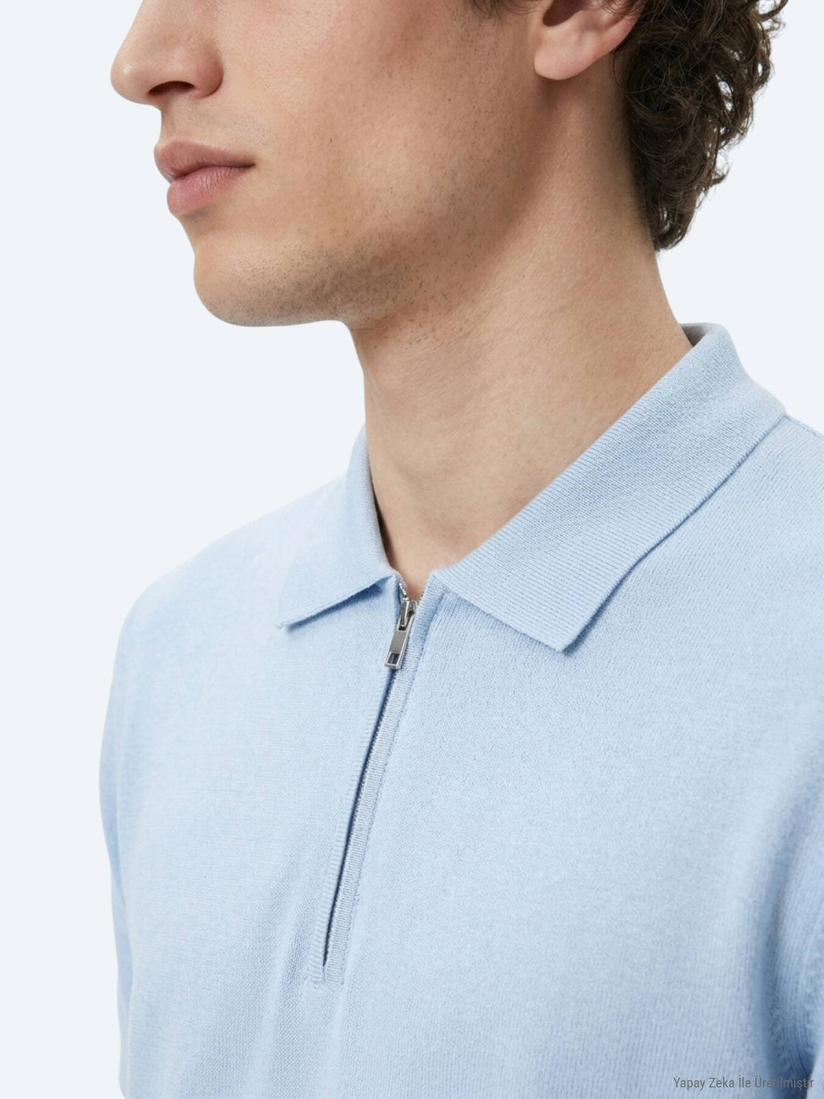 Helles Blau Strickmode