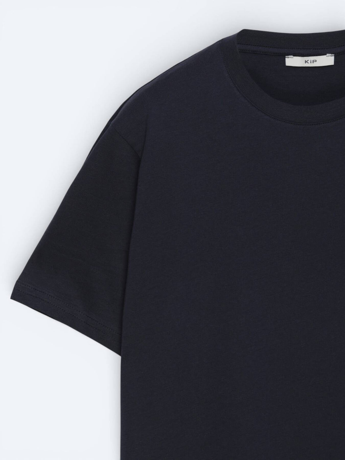 Marineblaues schlichtes 100% Baumwoll-T-Shirt