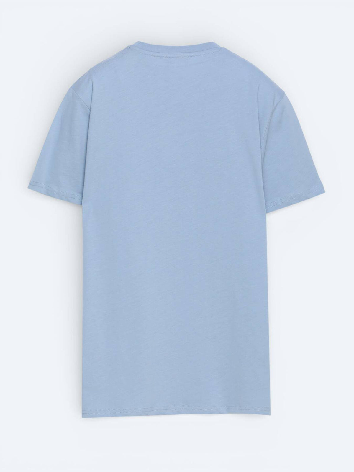 Hellblaues schlichtes 100% Baumwoll-T-Shirt