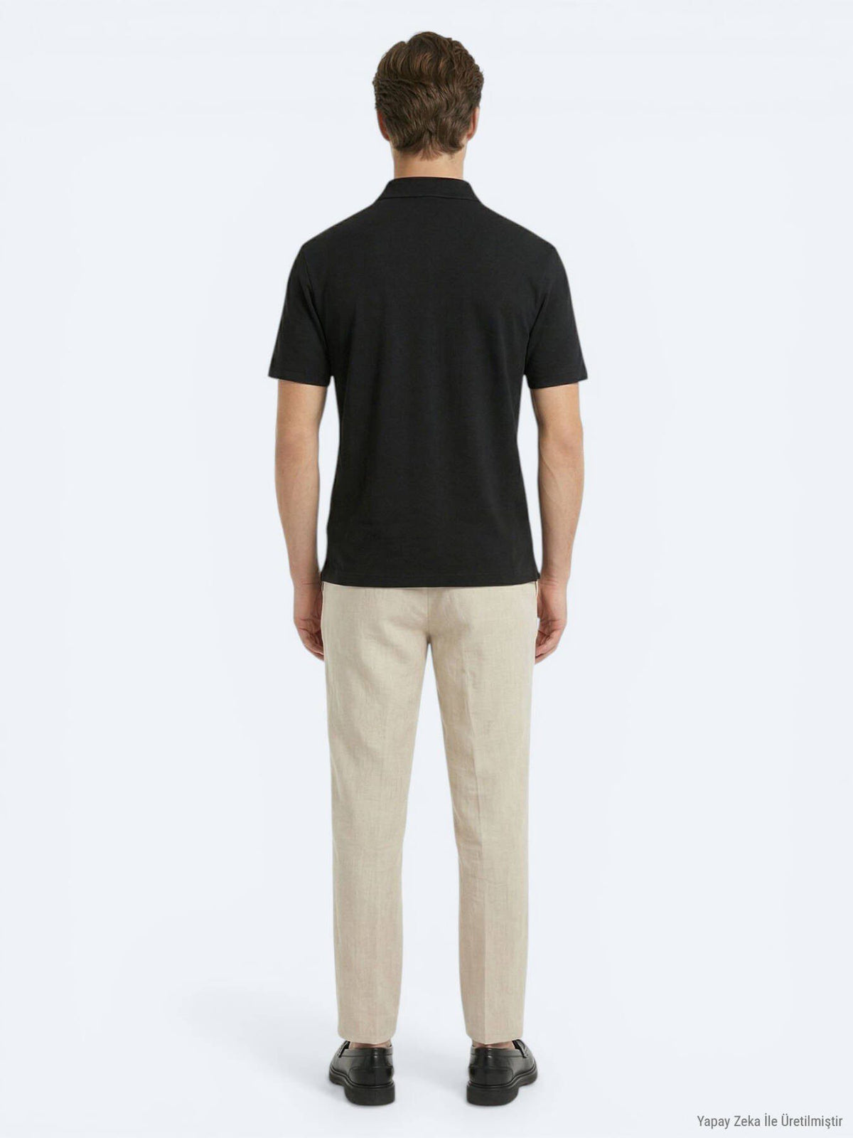 Schwarzes schlichtes T-Shirt