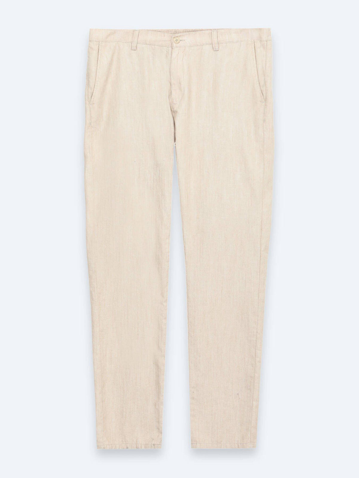 Beige Velours Jogginghose 100% Baumwolle
