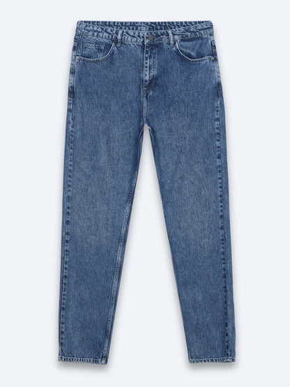 Indigo Relaxed Fit Denim-Hose