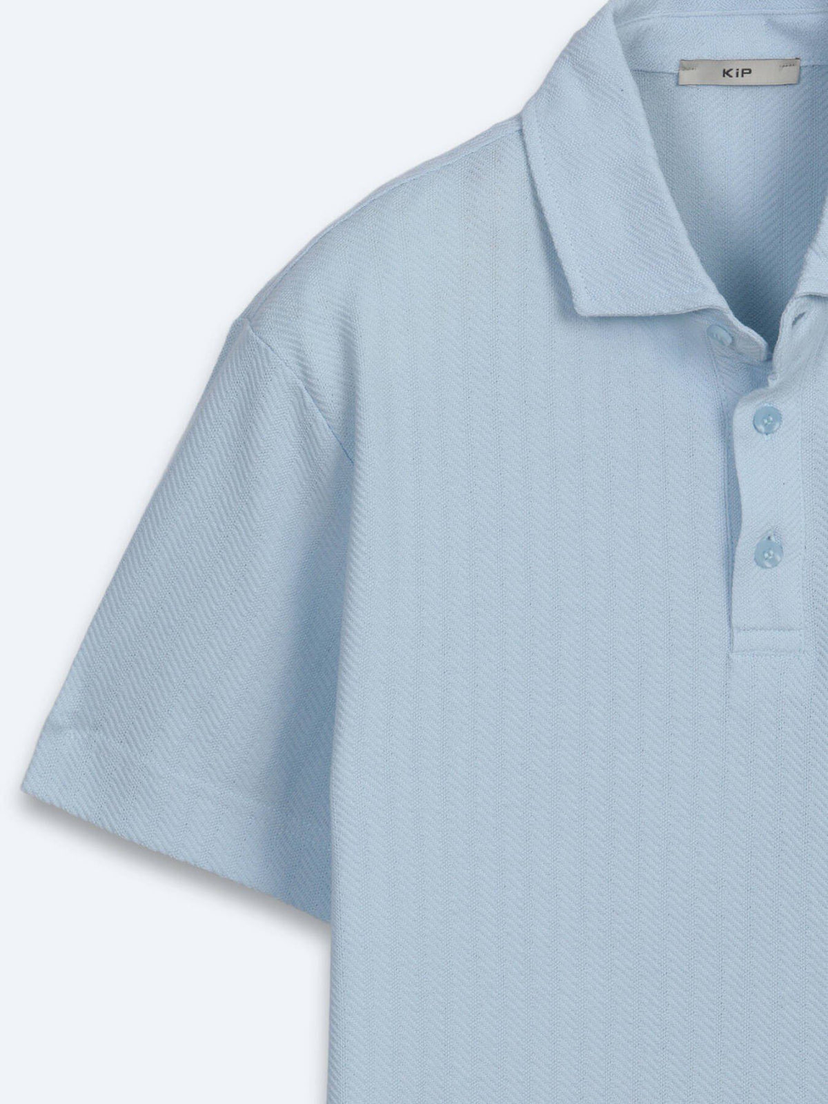 Blau gestreiftes 100% Baumwoll-T-Shirt