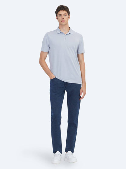 Lila Unifarben T-Shirt