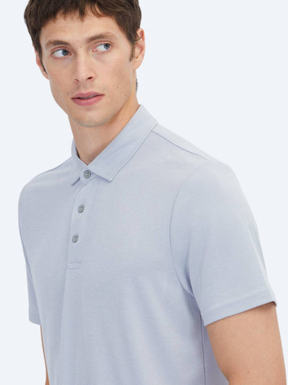Lila Unifarben T-Shirt