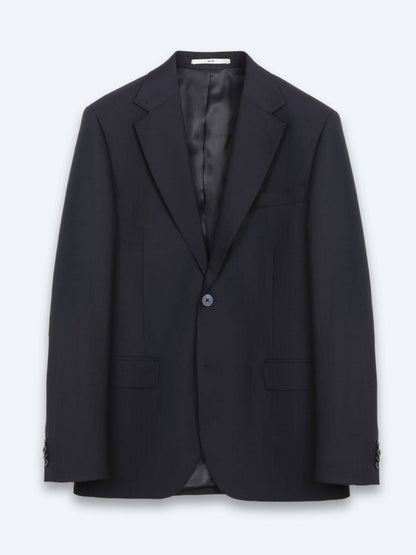Marineblau Modern Fit 100% Wolle Anzug