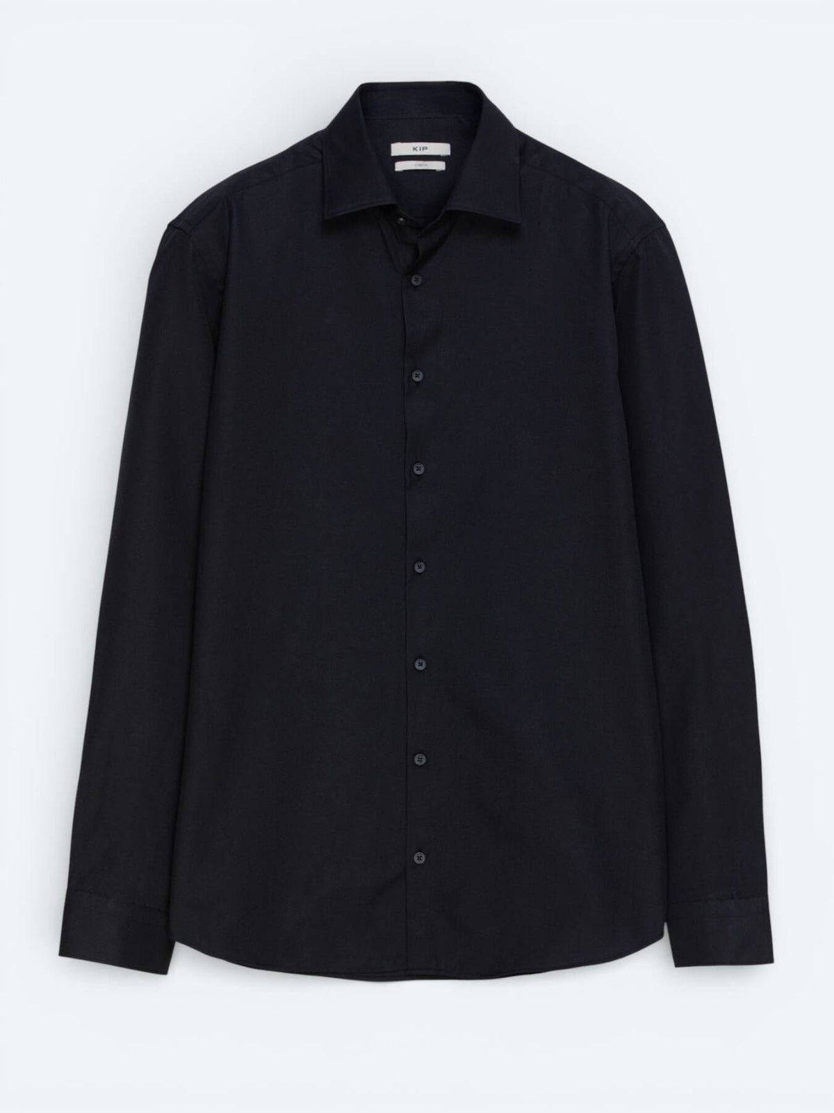 Schwarzes Klassisches Baumwollhemd, Slim Fit