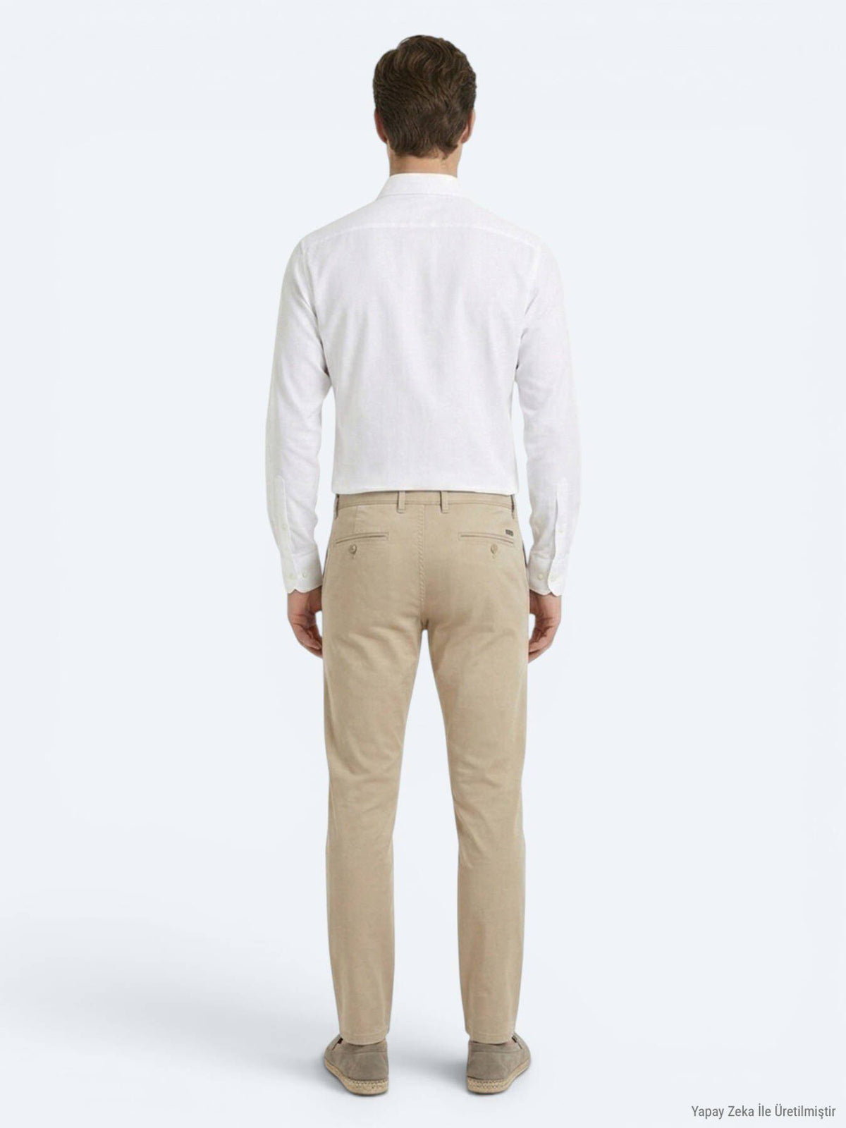Weißes Klassisches Baumwollhemd Regular Fit