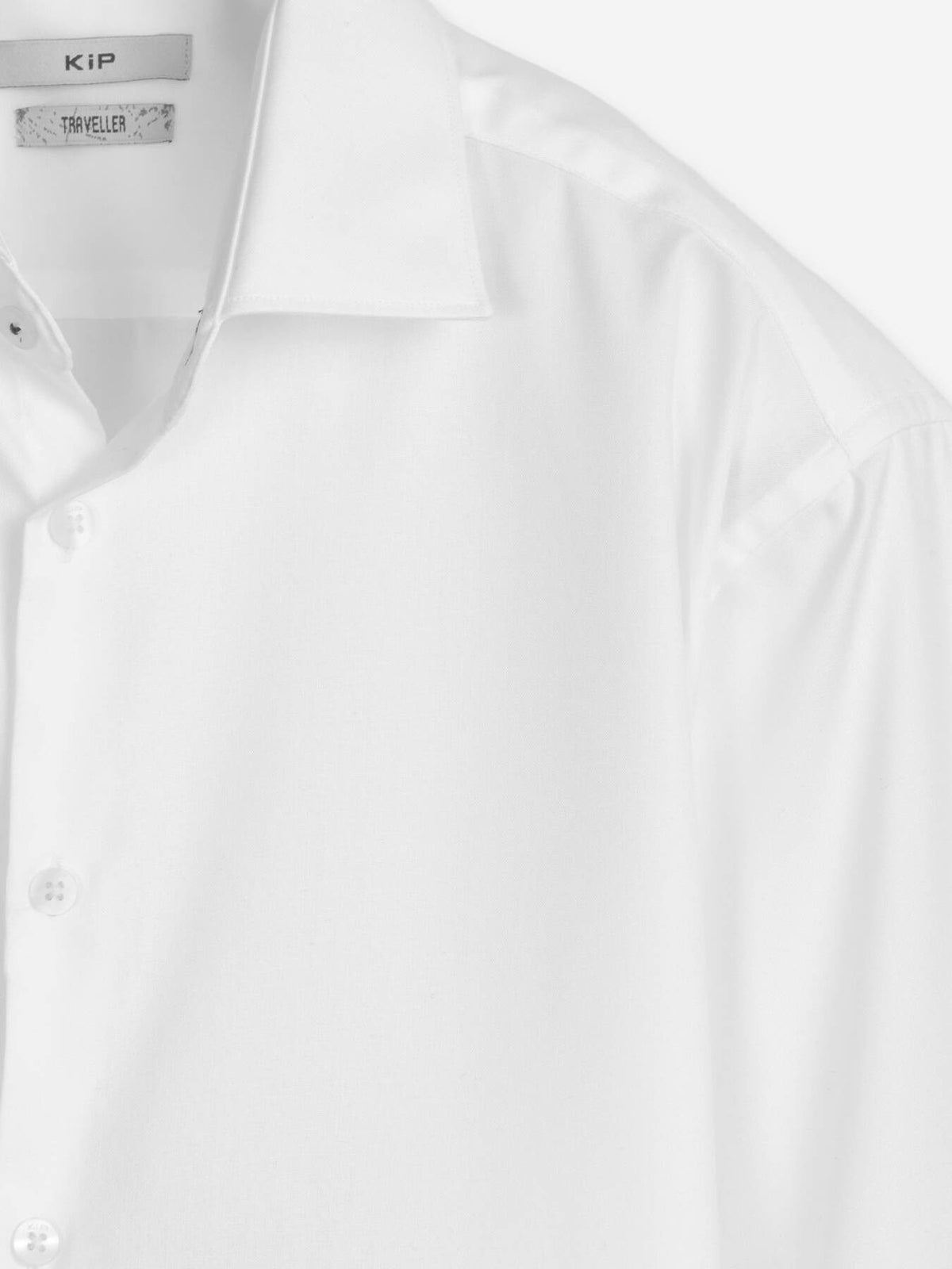 Weißes Klassisches Baumwollhemd Regular Fit