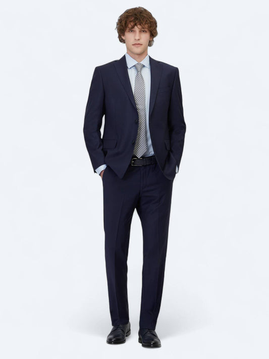 Saks Schlicht Regular Fit Wollanzug