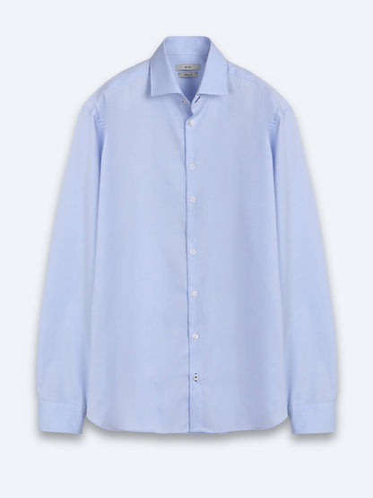 Blaues Klassisches Baumwollhemd Regular Fit